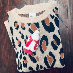 Leopard print sweater